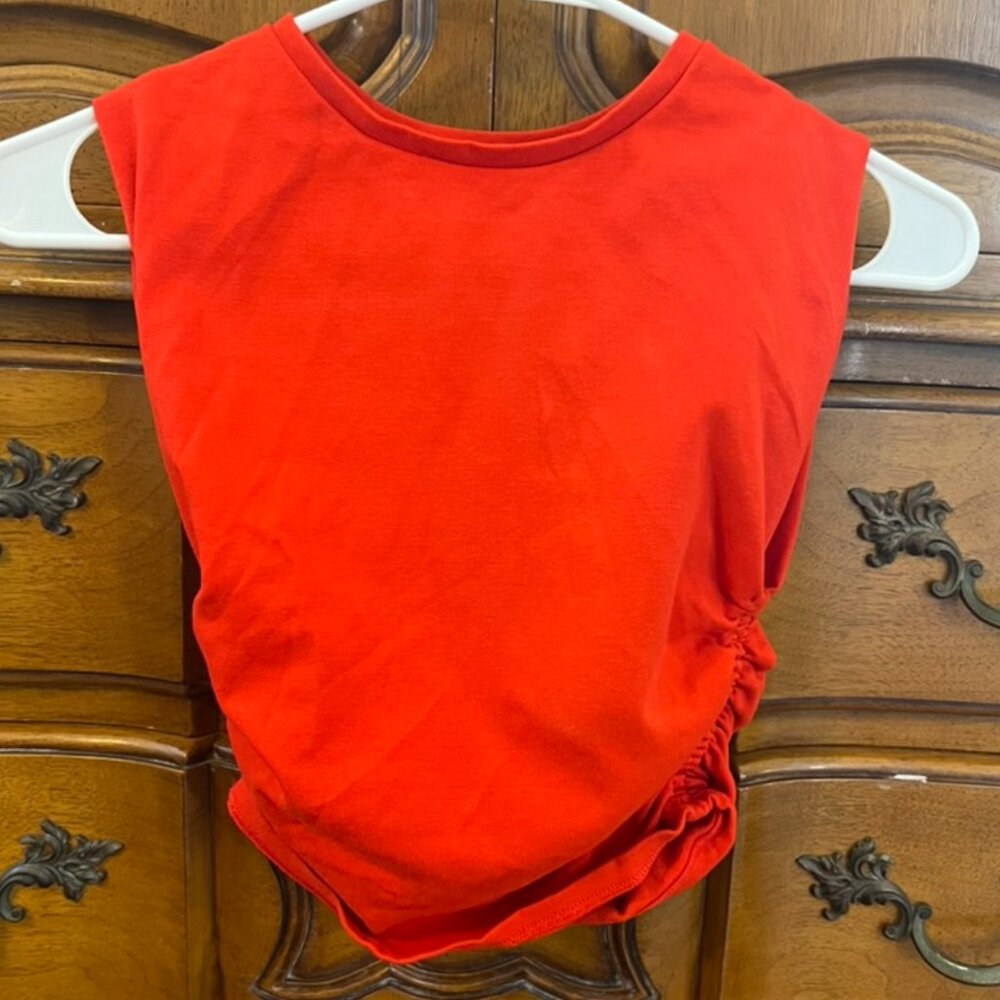 Zara Ruched Muscle Tee - Picture 2 of 5